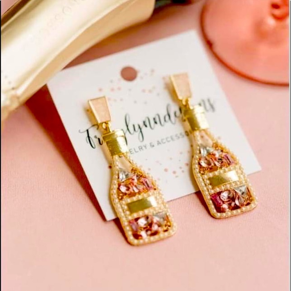 Champagne earrings